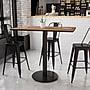 Flash Furniture Laminate Table Top with 24'' Round Bar-Height Table Base, 30" x 48", Walnut (XUWA3048TR24B)~#|#~8AB61FE9-FE2A-4310-BFF3E521AC840A75_sc7