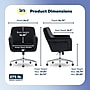 Serta Ashleigh Ergonomic Velvet Swivel Computer and Desk Chair, Black (CCHR10018B)~#|#~8AB94BAB-298B-4261-A0F061ADD2CB868C_sc7