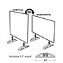 Azar Sign Holders, 4" x 6", Clear Acrylic, 10/Pack (132726)~#|#~8ABA59FF-9E99-4670-A2EB708F4ACBB011_sc7