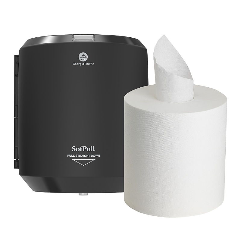 Georgia-Pacific SofPull Paper Towel Dispenser Kit, Black (58206B) image 1