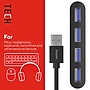 Staples TECH 4-Port USB 2.0 Hub, Black (ST62379)~#|#~8AC8CA4A-6707-4645-89D0E6C17CA28375_sc7