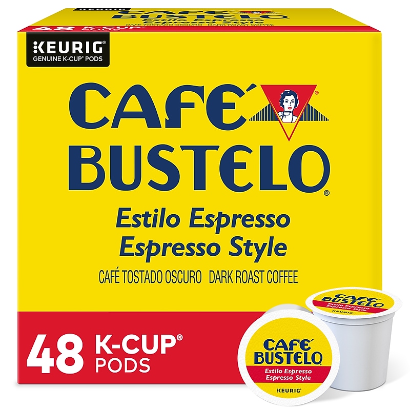 Cafe Bustelo Espresso Style Coffee Keurig® K-Cup® Pods, Dark Roast, 48/Box (5000346117) image 1