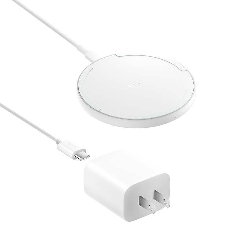 Belkin BoostCharge Wireless Charging Pad, 15W, White (WIA012ttWH) image 1