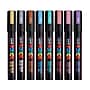 POSCA PC-5M Metallic Water Based Paint Marker, Medium Bullet Tip, Assorted Colors, 8/Set (UBCPC5M8CMETALLIC)~#|#~8ACAE282-F573-4C45-9020DC548DE23A1C_sc7