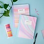 DesignWorks Ink Pastel Marble 1-Subject Composition Notebooks, 7.5" x 9.75", Wide Ruled, 80 Sheets, Assorted Colors~#|#~8ACC0736-A2C4-4A3B-8B59ED2B451E41C5_sc7
