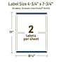 Avery Dissolvable Rectangle Multipurpose Labels, 4.75" x 7.75", Off-white, 20/Pack (94255)~#|#~8ACE5083-F258-424E-86F33C4AC03BBB95_sc7