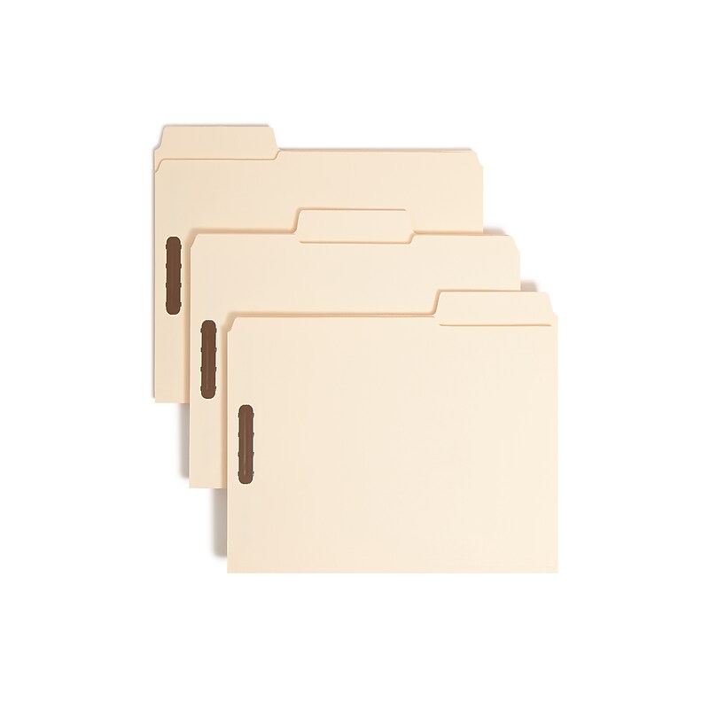 Smead SuperTab Classification Folders, Oversized Reinforced 1/3-Cut Tab, Letter Size, Manila, 50/Box (14535) image 1