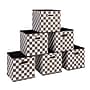 Household Essentials Storage Cubes 23.05 Quart Storage Container, Cardboard, Checkerboard, 6/Pack (HE1249)~#|#~8AD490F2-E0EB-43FC-A4314A88E9CFB0CF_sc7