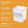 Bostitch Konnect Nest Medium Stackable Boxes, Clear, 2/Pack (23228-2PK)~#|#~8AD6FF29-FAFA-4452-8255002D9FDAC0B5_sc7