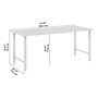 Bush Business Furniture Hustle 72"W Computer Desk with Metal Legs, White (HUD272WH)~#|#~8ADC8AE3-9296-4AEF-8C983052CD980200_sc7