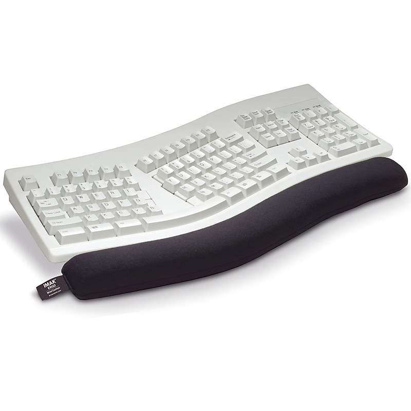 IMAK Cushion Keyboard Ergobeads Wrist Rest, Non-Skid Base, Black (A10160) image 1