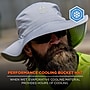 Chill-Its 8939 Cooling Bucket Hat, Gray (12666)~#|#~8AE45244-9288-48BE-98A36D566257C44A_sc7