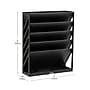 Mind Reader 5-Compartment Plastic Mountable Wall File, Black (WALLANCH-BLK)~#|#~8AE4DA0D-0EB9-4317-943651E0B8902A33_sc7