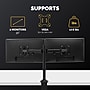 Fellowes Reflex Dual Adjustable Dual Arms, Up to 30" Monitor, Black (8502601)~#|#~8AE7262E-CF4E-438A-AF64931FED786880_sc7