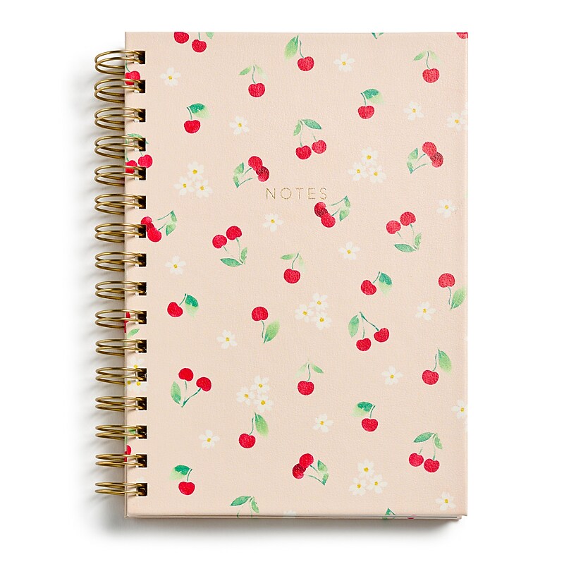 Eccolo Cherry Journal, 6" x 8", College Ruled, Light Pink, 200 Pages (ST460B) image 1