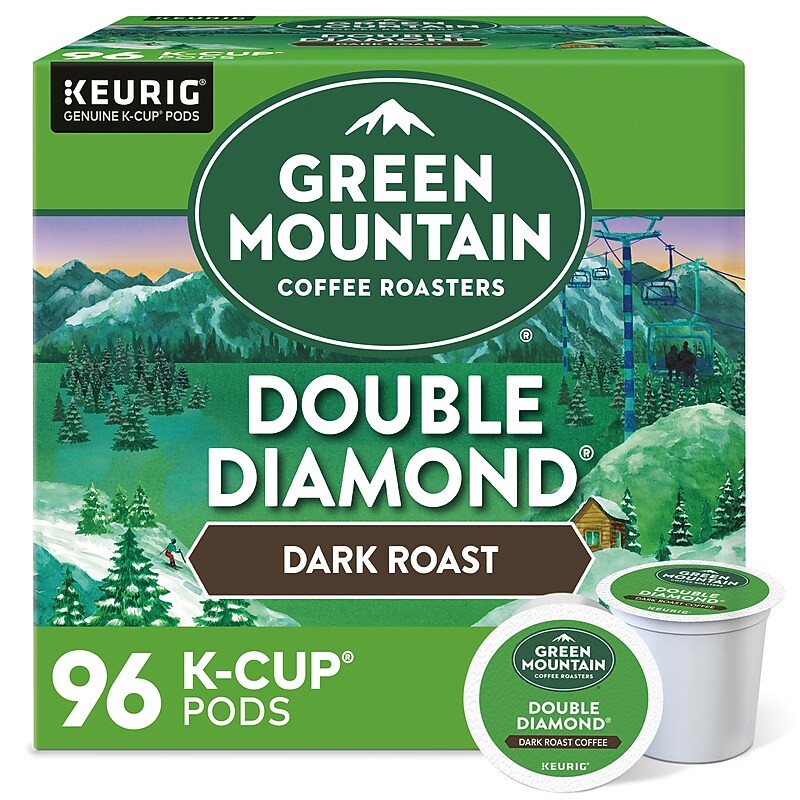 Green Mountain Double Diamond Coffee, Dark Roast, Keurig® K-Cup® Pods, 96/Carton (GMT4066CT) image 1