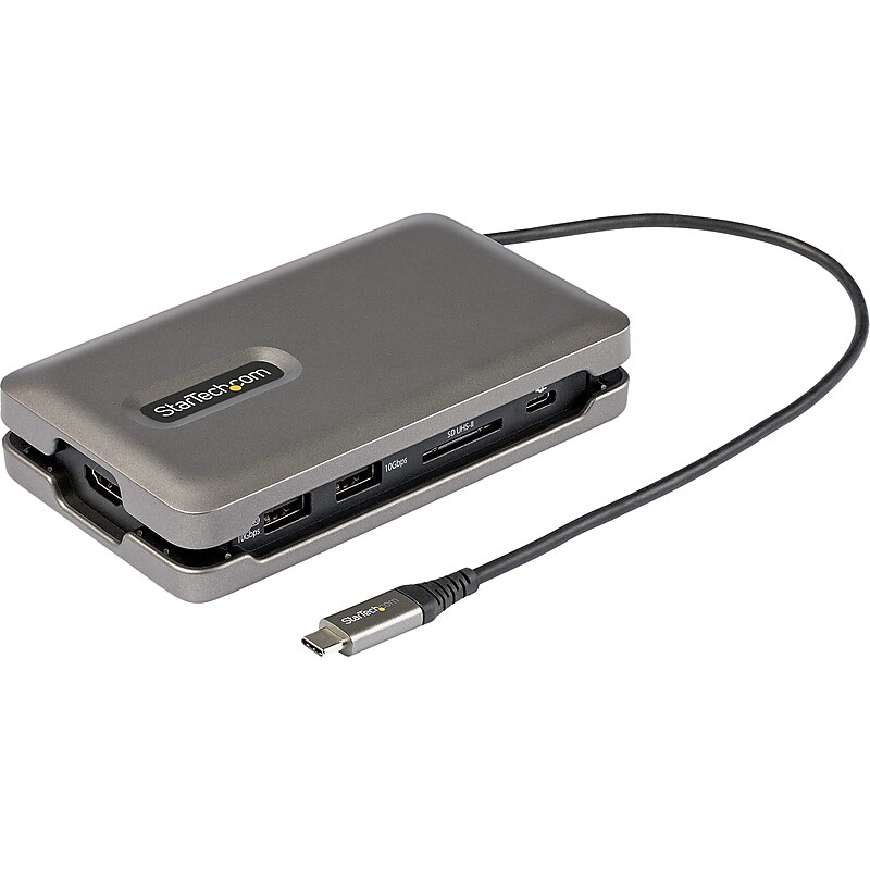 StarTech 2-Port Multiport Adapter USB Hub, Space Gray (DKT31CSDHPD3) image 1