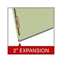 Ecom Folders Recycled Pressboard Classification Folder, 2" Expansion, Letter Size, Peridot Green, 25/Box (DV-T42-02-3PER)~#|#~8AEF4345-7945-4BE5-88C9A2CE7EAE5D93_sc7