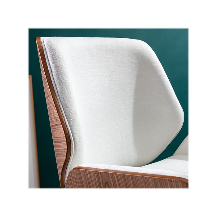 Thomasville Furniture Sansovino Fabric Task Chair, White/Brown