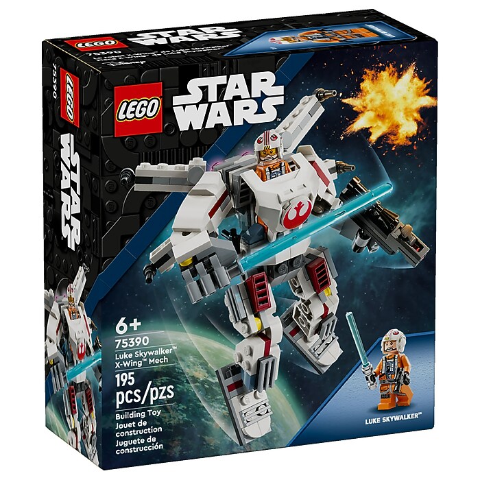 LEGO Star Wars Luke Skywalker X-Wing Mech, 195 Pieces (75390