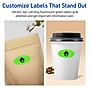 Avery Decorative Edge Multipurpose Labels, 1-1/8" x 2-1/4", Neon Green, 420/Pack (94061)~#|#~8AF97DF4-68B3-48BB-B68313DD00519462_sc7
