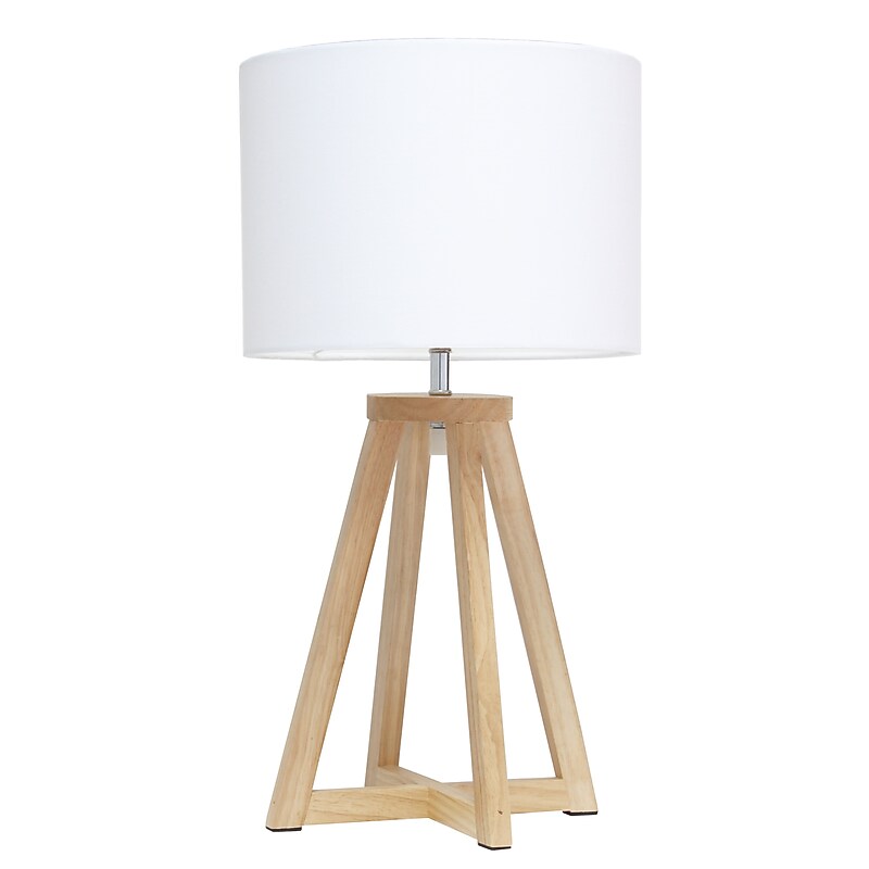 Creekwood Home 19" LED Table Lamp, Natural/White (CWT-1001-NH) image 1