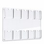 Azar 23.75" x 15.75" Brochure Holder, Vertical, Wall Mounted, Clear, Acrylic, 2/Pack (252069)~#|#~8AFC4FC9-944E-463F-89349DDFBB6FFA4E_sc7