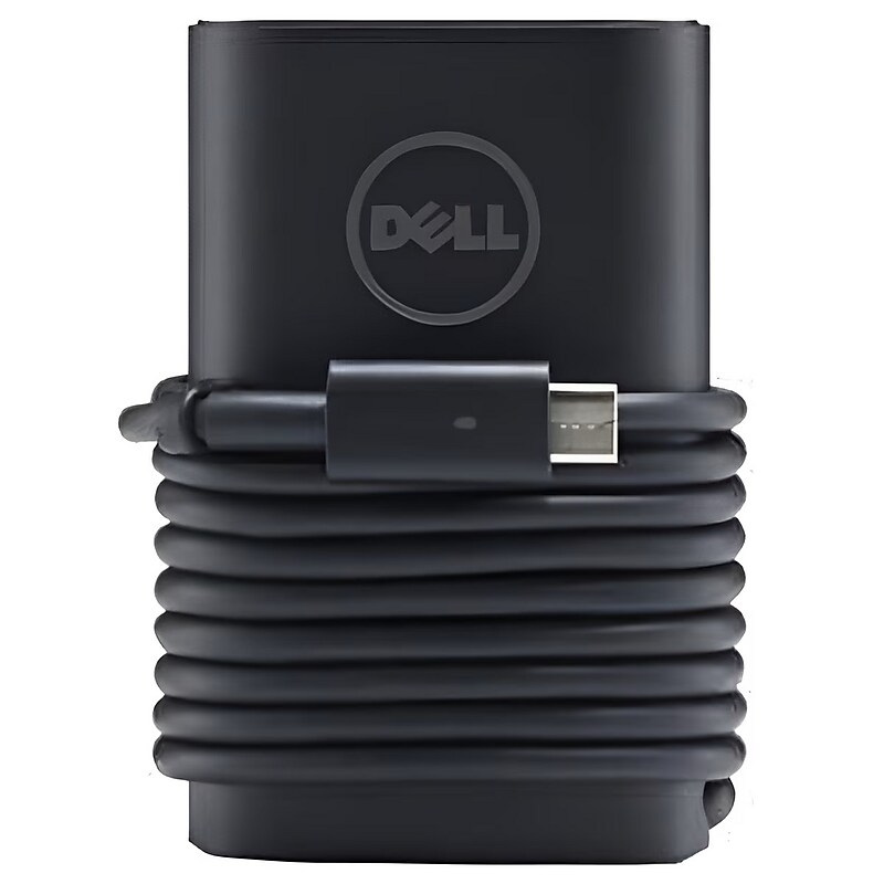 Dell 65W USB-C AC Power Adapter for Dell Laptop, Black (LA65NM170) image 1