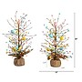 Nearly Natural 24-in Pre-Lit Artificial Easter Egg Twig Tree with 30 LED Lights in Burlap Wrapped Base - Set of 2 (T5468)~#|#~8B04AF24-E473-4C9D-A5C9BB684BB34289_sc7
