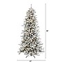 Nearly Natural 7.5' Flocked Livingston Fir Artificial Christmas Tree with Pine Cones and 500 Clear Warm LED Lights (T1613)~#|#~8B058B0A-59B2-492B-AD5BBBF18D3CDE6C_sc7