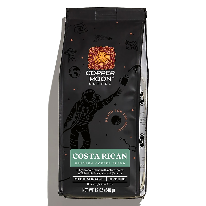 Copper Moon Costa Rican Ground Coffee, Medium Roast, 12 oz. (205101-BAG) image 1