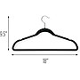 Honey-Can-Do Metal Slim-Profile Nonslip Velvet Hanger, Black, 35/Pack (HNG-08656)~#|#~8B0C3EED-742C-4B21-B2AAD5ABA83C0830_sc7