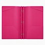 Staples Matte 2-Pocket Plastic Portfolio Folder with Fasteners, Pink (55480)~#|#~8B11C4CF-8F0C-4E13-992443C91AC53EA7_sc7