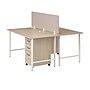 Bush Business Furniture Hustle 30"H x 60"W 2 Person Back to Back Cubicle Workstation, Natural Elm (HUS014NESU)~#|#~8B12C9CA-AAC0-4753-9D186696091B2B33_sc7