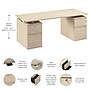 Bush Business Furniture Stratus 72"W Electric Rectangular Adjustable Standing Desk with Drawers, Natural Elm (SUT010NE)~#|#~8B184BAC-C394-4A2F-829B2DDFCBC40FE0_sc7