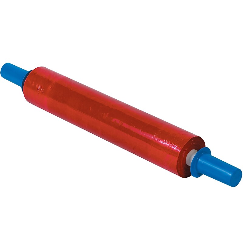 20" x 1000' 80 Gauge Cast Stretch Wrap, Red Tinted, 4/Carton (GOOD20RED) image 1