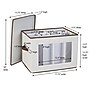Household Essentials 57 Quart Dinnerware Storage Container, Fabric, Cream (541-1)~#|#~8B1D232C-6C74-43AE-B893754189F1E992_sc7