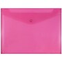 JAM Paper Premium Plastic Document File, 1 Pocket, Letter, Fuchsia Pink, 3/Pack (218S0fux3)~#|#~8B1F1BA3-BA81-437A-A9992B7376E7EC73_sc7