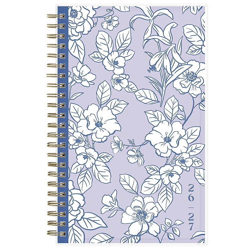 2026-2027 Blue Sky 5" x 8" Academic Year Weekly & Monthly Planner, Plastic Cover, Galissa Purple (161726) image 1
