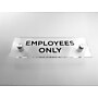 Cosco Employees Only Indoor Sign, 3" x 9", Acrylic Clear (098530)~#|#~8B21342E-EE89-4286-AE81820E312C5834_sc7