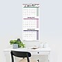 2026 Blueline Colorful Passion Floral 12.25" x 27" Three-Month Wall Calendar (C171129)~#|#~8B27A1B8-9CA7-4B5D-A2068F78AEF91BC9_sc7