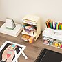Mind Reader 8-Compartment Plastic Desk Organizer, White (MINI-WHT)~#|#~8B28138E-A795-4D74-B2B5BE2A0635F015_sc7