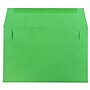JAM Paper A9 Booklet Envelope 5 3/4" x 8 3/4", Green, 100/Pack (98176d)~#|#~8B28EE85-AA37-4701-B641490953F49CCE_sc7