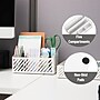 Mind Reader 5-Compartment Metal Desk Organizer, White (MOSORG-WHT)~#|#~8B297906-8ACF-4C04-AD47B52FD5D7E946_sc7