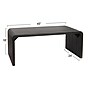 Storied Home Modern Waterfall Edge Mango Wood Coffee Table, Black (EC1721)~#|#~8B2F529B-A57E-4D52-924B55F1AA1B29F8_sc7