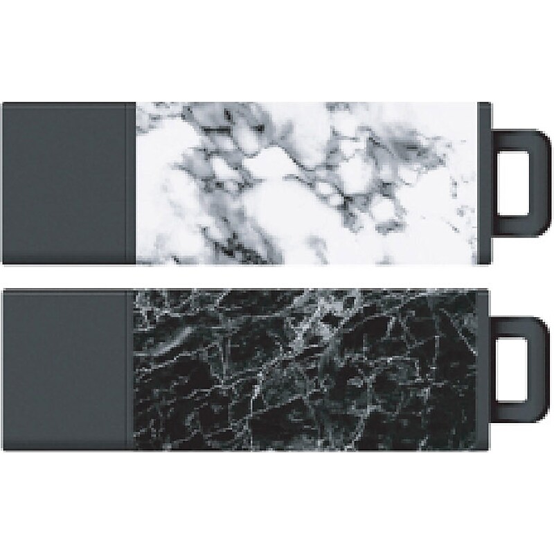 Centon DataStick Pro2 64GB USB 3.2 Type A Flash Drive, Marble Stormy/Marble Onyx, 2/Pack (C1-U3T026-64G-2) image 1