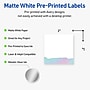 Avery Laser/Inkjet Square Multipurpose Labels, 2" x 2", White, 120/Pack (S00-F3N)~#|#~8B317B2C-7C85-41E1-BBF1BEA619EDC736_sc7