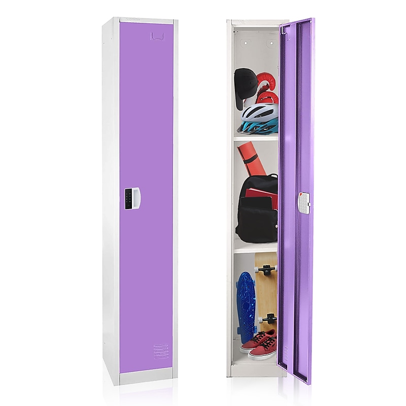 AdirOffice 72"H Single Tier Purple Storage Locker (ADI629-201-PUR-DL) image 1