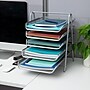 Mind Reader 5-Tier Stackable Paper Desk Tray Organizer, Metal, Silver (5TPAPER-SIL)~#|#~8B35C29E-C8C4-4F81-94C2440F8140A450_sc7