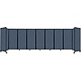 Versare The Room Divider 360 Freestanding Folding Portable Partition, 82"H x 300"W, Ocean Fabric (1182915)~#|#~8B3AAC44-D8F1-4431-A3D59DB0237777DB_sc7